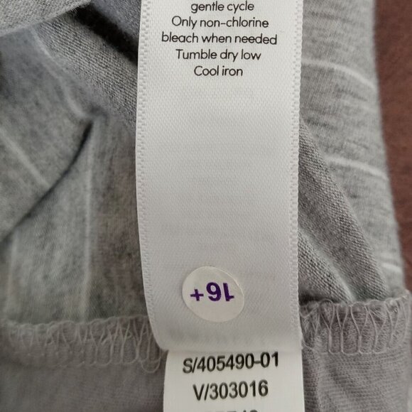 ATHLETA Central Stripe Dress Gray/White Sz S #45054-01 NWOT - Picture 7 of 7